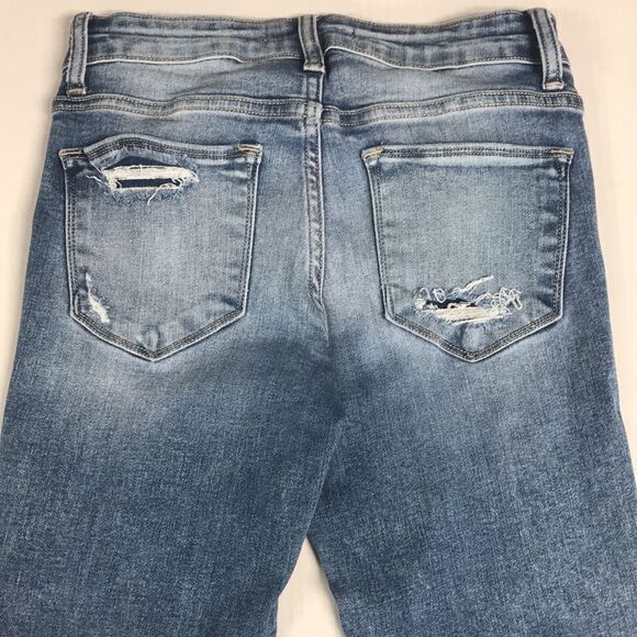 Flying Monkey Denim - FLYING MONKEY Pricilla High Rise Distressed Skinny Jeans Size 25 Ripped Denim